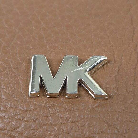 MICHAEL KORS SMALL TOP ZIP SMALL CROSSBODY BAG IN TAN BROWN PEBBLED LEATHER *VGC - Picture 4 of 16